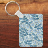 Art Nouveau Oudere Maandroos Bloemen in een Tuin Sleutelhanger (Voorkant)