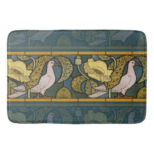Art Nouveau Oudheid Vis Duif Patroon Verneuil Badmat