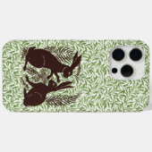 Art Nouveau Paar Konijnen De Morgan en Morris Case-Mate iPhone Case (Achterkant (horizontaal))