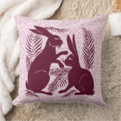 Art Nouveau Paar Konijnen De Morgan en Morris Kussen (Deken)