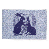 Art Nouveau Paar Konijnen De Morgan en Morris Kussensloop (Achterkant)