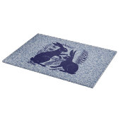 Art Nouveau Paar Konijnen De Morgan en Morris Snijplank (Hoek)