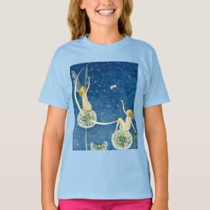 Art Nouveau Paardenbloem Fee Illustratie T-shirt
