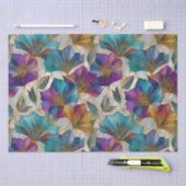 Art Nouveau paarse clematis Tissuepapier (Craft)