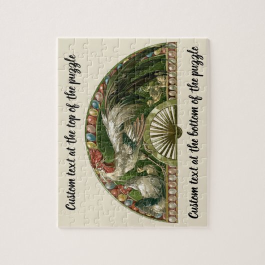  Art Nouveau, paaseieren met kippen Legpuzzel (Verticaal)