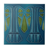 Art Nouveau - Palm Tree Tegeltje (Voorkant)