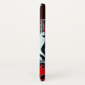 ART NOUVEAU PAN, RODE ZWARTE WITTE MONOGRAM Case-Mate iPhone CASE (Achterkant / rechts)