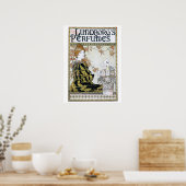 art nouveau parfume advertentie poster (Keuken)