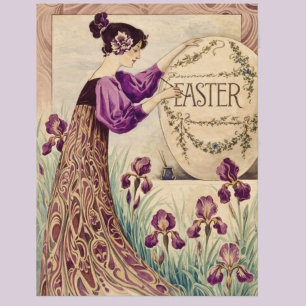 Art Nouveau Pasen – Belle Époque Briefkaart