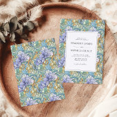  Art Nouveau Pastel Bloemen Huwelijk Kaart