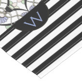 Art Nouveau Pastel schelpen, lelies & zwarte strep Korte Tafelloper (Hoek)