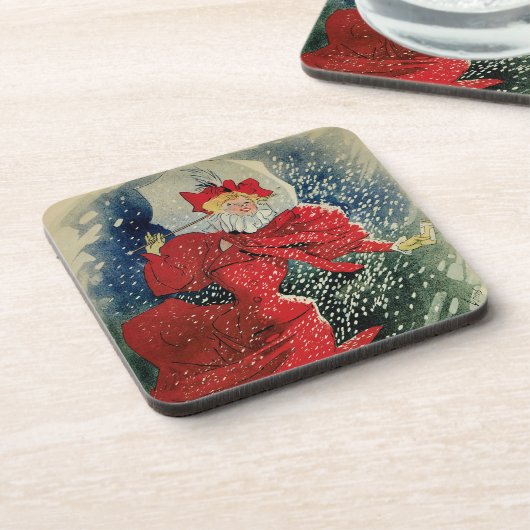 Art Nouveau Pastilles Geraudel Cough druppels Bier Onderzetter (Linkerzijde)