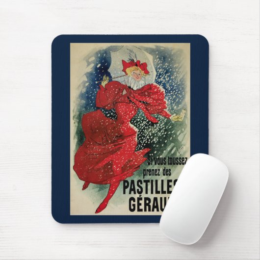 Art Nouveau Pastilles Geraudel Cough druppels Muismat (Met muis)