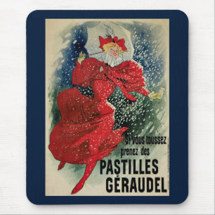 Art Nouveau Pastilles Geraudel Cough druppels Muismat