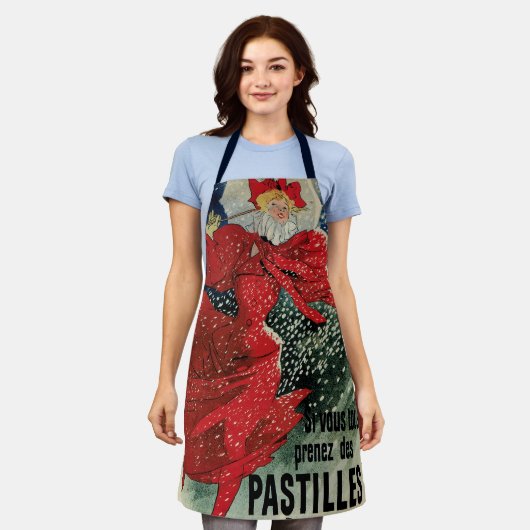 Art Nouveau Pastilles Geraudel Cough druppels Schort (Gedragen)