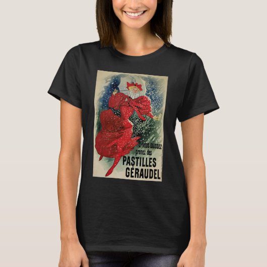  Art Nouveau Pastilles Geraudel Cough druppels T-shirt (Voorkant)