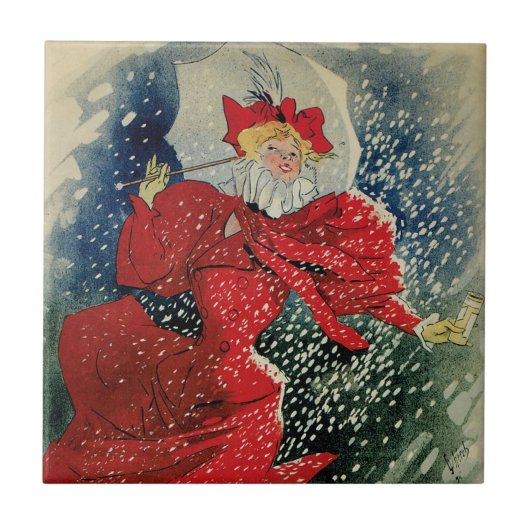  Art Nouveau Pastilles Geraudel Cough druppels Tegeltje (Voorkant)