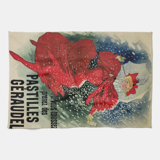  Art Nouveau Pastilles Geraudel Cough druppels Theedoek (Horizontaal)