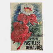  Art Nouveau Pastilles Geraudel Cough druppels Theedoek (Verticaal)