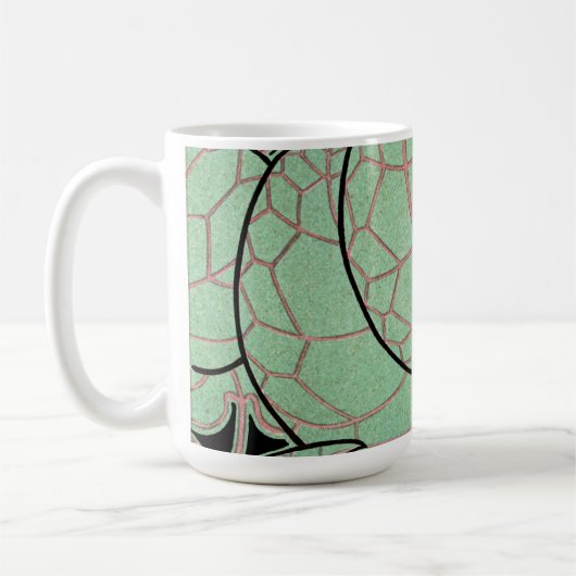 Art Nouveau patroon #10 Koffiemok (Links)