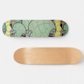 Art Nouveau patroon #10 Persoonlijk Skateboard (Horizontaal)