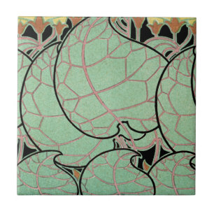 Art Nouveau patroon #10 Tegeltje