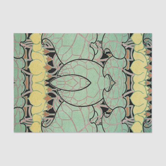 Art Nouveau patroon #10 Tissuepapier (Voorkant)