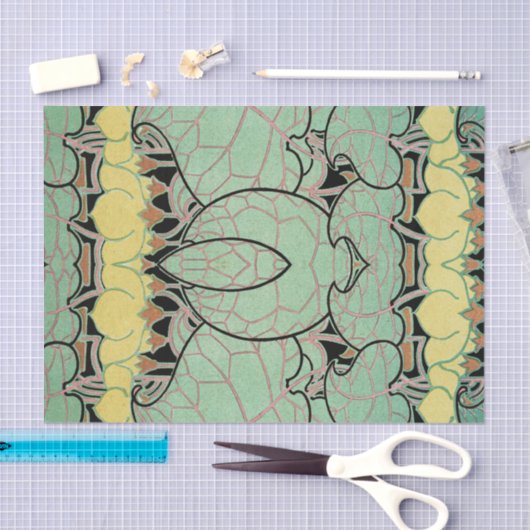 Art Nouveau patroon #10 Tissuepapier (Craft)