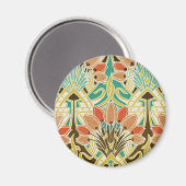 Art Nouveau patroon #11 Magneet (Voorkant / Achterkant)