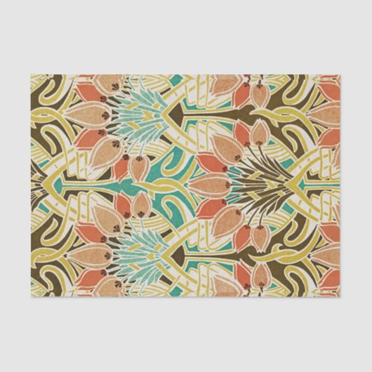 Art Nouveau patroon #11 Tissuepapier (Voorkant)