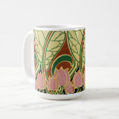 Art Nouveau patroon #1 Koffiemok (Voorkant links)