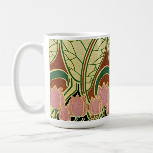 Art Nouveau patroon #1 Koffiemok (Links)