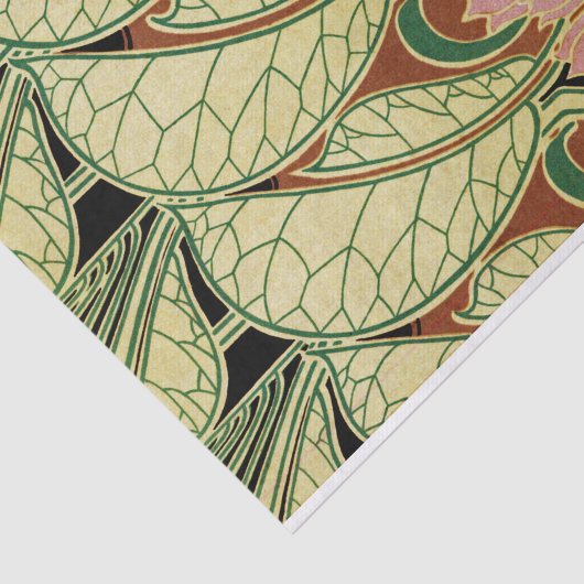 Art Nouveau patroon #1 Tissuepapier (Detail)