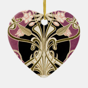 Art Nouveau patroon 2 Keramisch Ornament