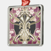 Art Nouveau patroon 2 Metalen Ornament (Links)