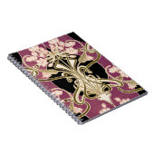 Art Nouveau patroon 2 Notitieboek (Rechterzijde)