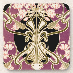 Art Nouveau patroon 2 Onderzetter