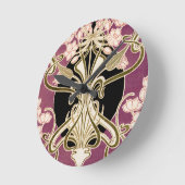 Art Nouveau patroon 2 Ronde Klok (Hoek)