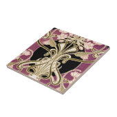 Art Nouveau patroon 2 Tegeltje (Zijkant)