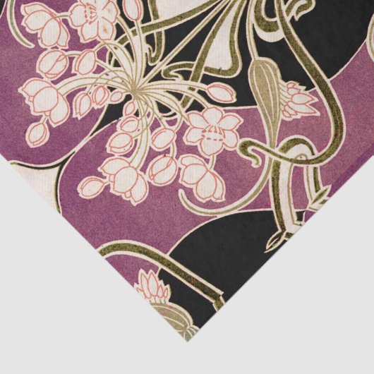 Art Nouveau patroon 2 Tissuepapier (Detail)