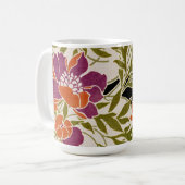 Art Nouveau patroon 3 Koffiemok (Voorkant links)