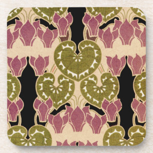 Art Nouveau patroon #4 Bier Onderzetter
