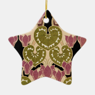 Art Nouveau patroon #4 Keramisch Ornament