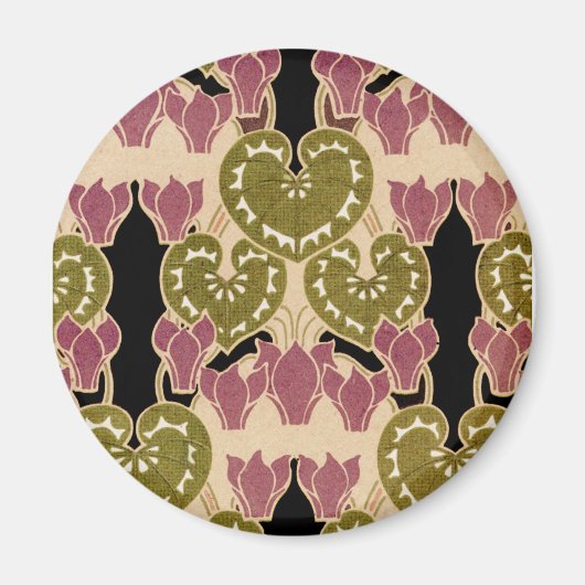 Art Nouveau patroon #4 Magneet (Voorkant)