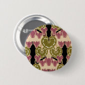 Art Nouveau patroon #4 Ronde Button 5,7 Cm (Voorkant /achterkant)