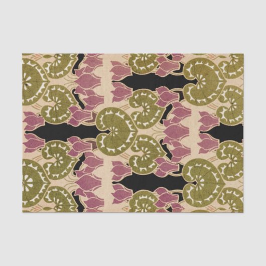 Art Nouveau patroon #4 Tissuepapier (Voorkant)