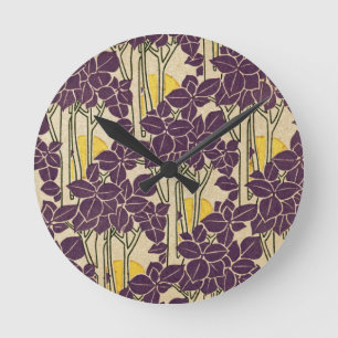 Art Nouveau patroon 5 Ronde Klok