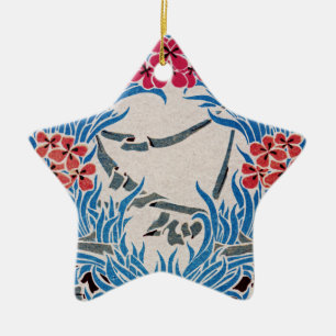 Art Nouveau patroon 6 Keramisch Ornament