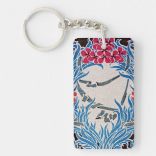 Art Nouveau patroon #6 Sleutelhanger