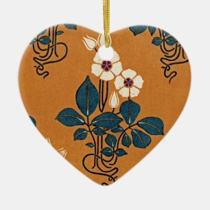 Art Nouveau patroon 7 Keramisch Ornament